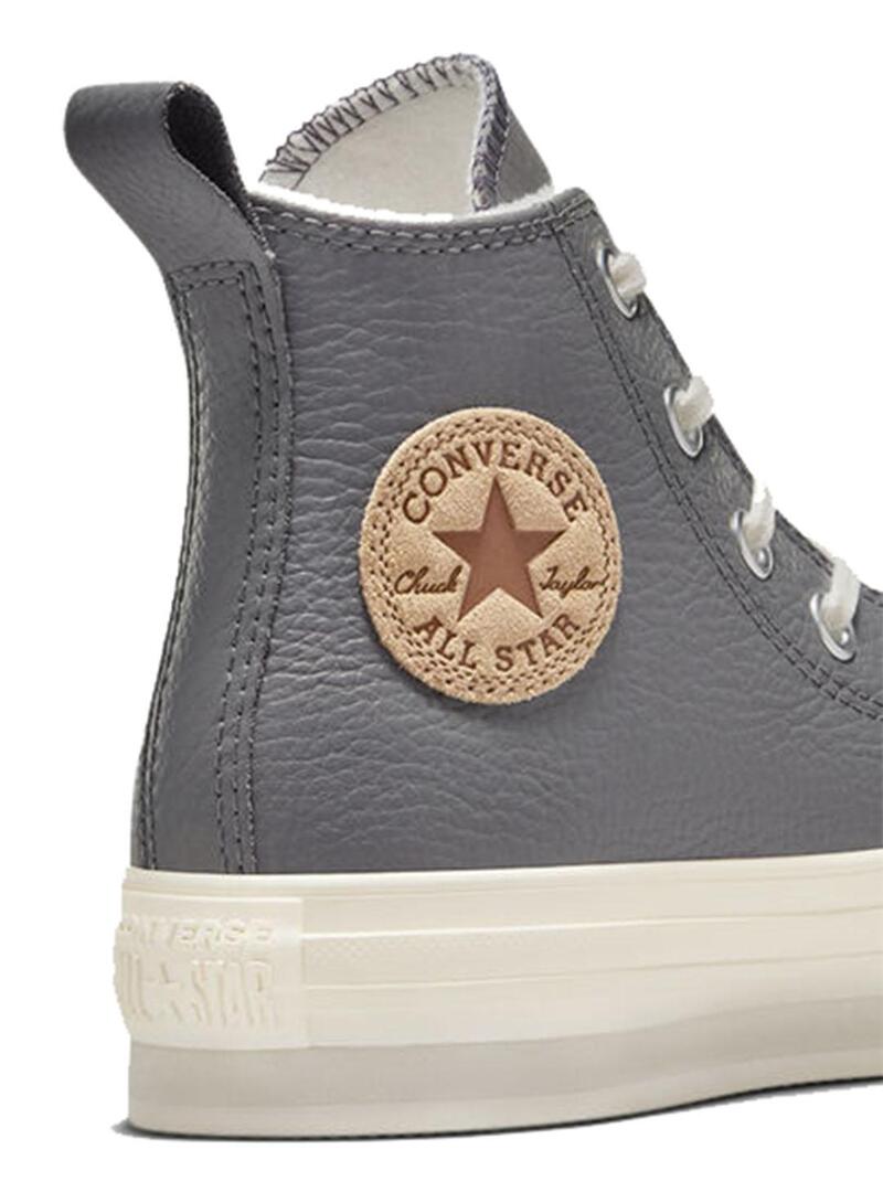 Zapatilla Niña Converse Ctas Eva Leather Gris