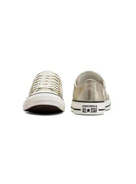 Zapatilla Mujer Converse All Star Metallic Dorada