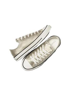 Zapatilla Mujer Converse All Star Metallic Dorada