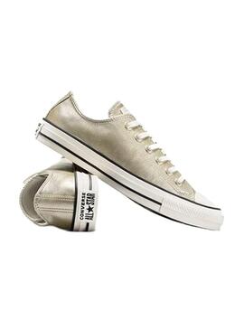 Zapatilla Mujer Converse All Star Metallic Dorada