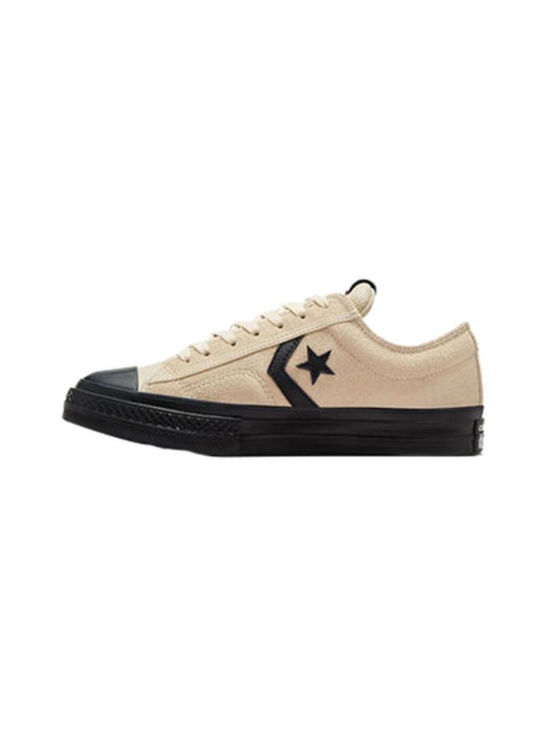 Zapatilla Hombre Converse Star Player 76 Suede Beige Negro