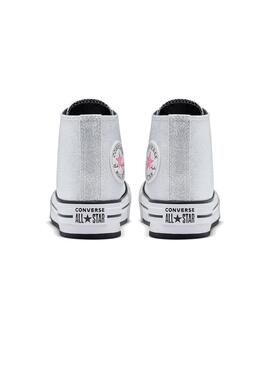 Zapatilla Niña Converse Lift Hi Plata