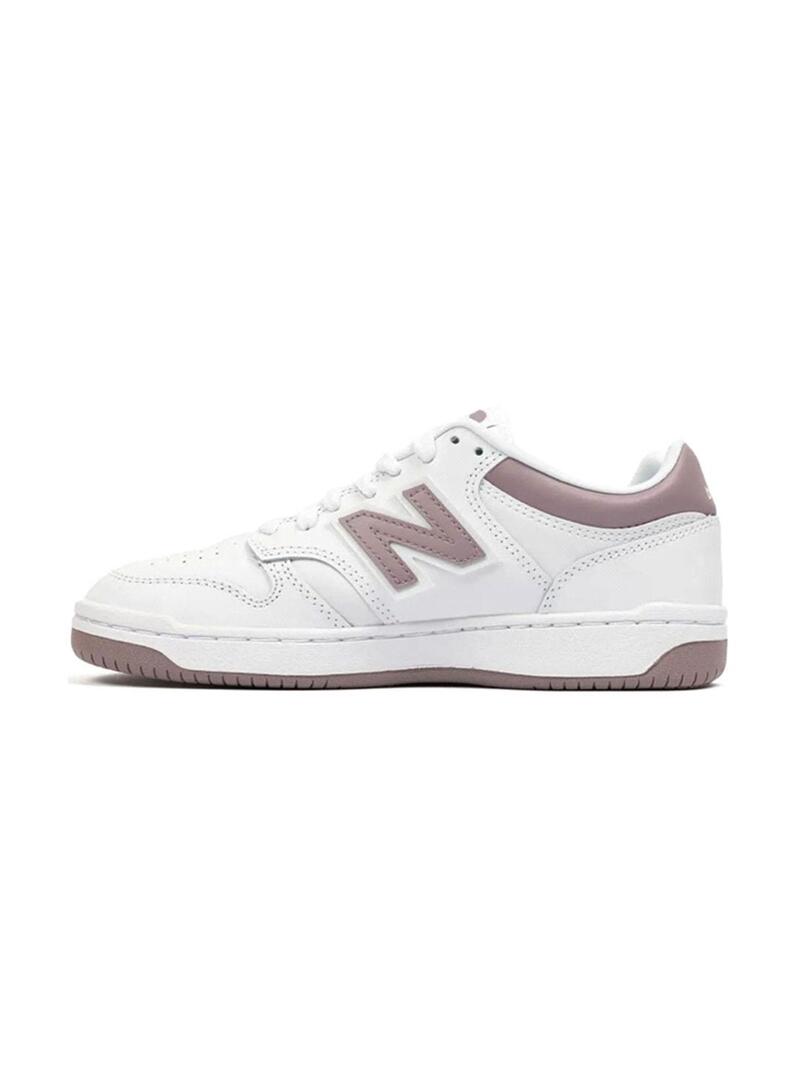 Zapatilla Niña/o New Balance 480 Blanca Lila