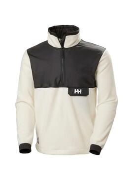 Polar Hombre Helly Hansen Yu 1/2 Zip Fleece Blanco