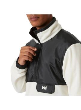 Polar Hombre Helly Hansen Yu 1/2 Zip Fleece Blanco