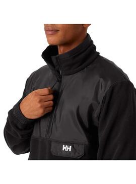 Polar Hombre Helly Hansen Yu 1/2 Zip Fleece Negro