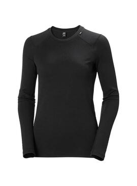 Camiseta Térmica Mujer Helly Hansen Lifa®  Merino Negra