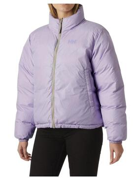 Cazadora Mujer Helly Hansen Yu Reversible Beige Lila