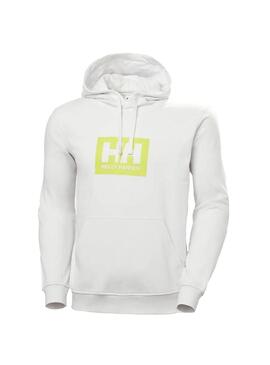 Sudadera Hombre Helly Hansen Box Hoodie Gris Claro