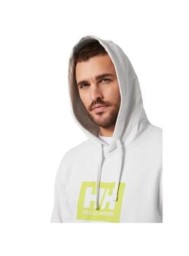 Sudadera Hombre Helly Hansen Box Hoodie Gris Claro