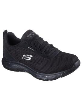 Zapatilla Mujer Skechers Flex Appeal Negro Waterpr