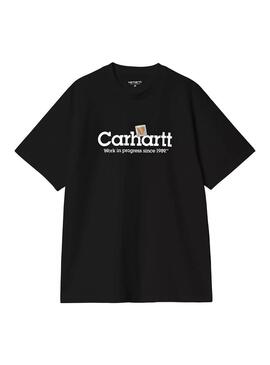 Camiseta Hombre Carhartt WIP Label Script Negro