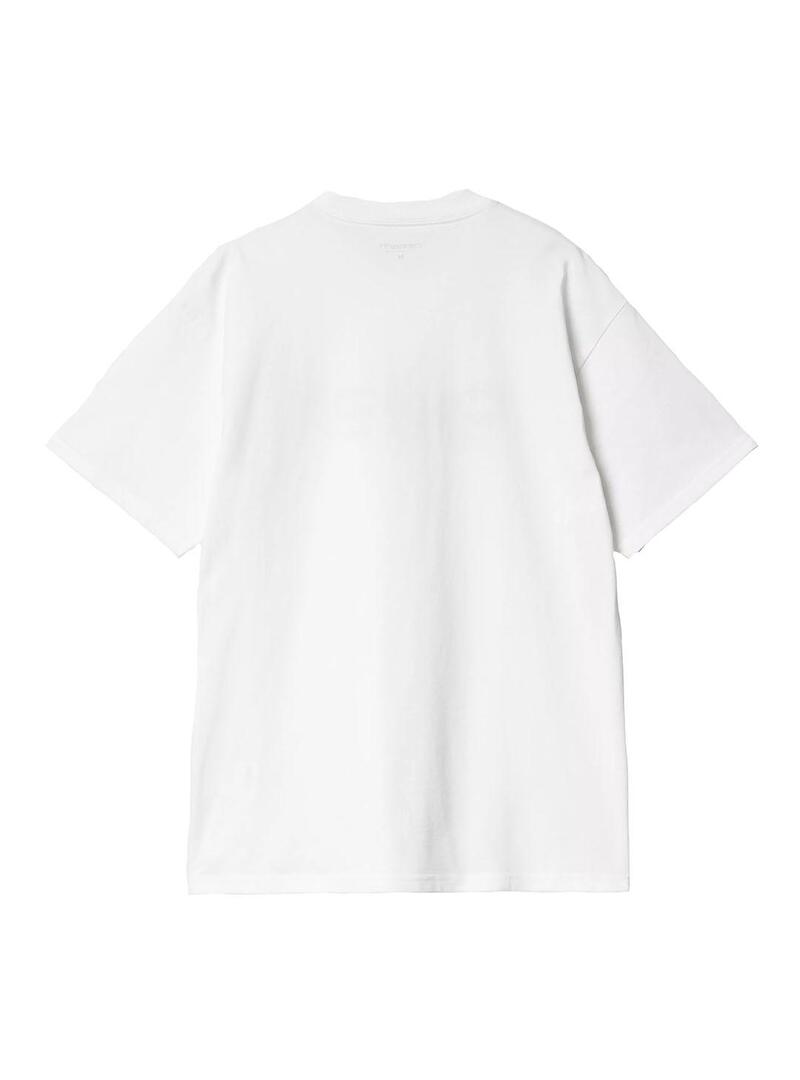 Camiseta Hombre Carhartt WIP Label Script Blanco