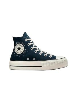 Zapatilla Mujer Converse Ctas Lift Hi Marino Brill