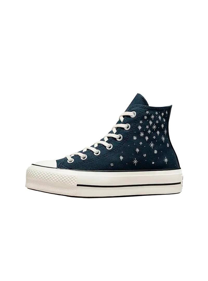 Zapatilla Mujer Converse Ctas Lift Hi Marino Brill