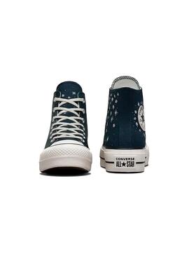 Zapatilla Mujer Converse Ctas Lift Hi Marino Brill