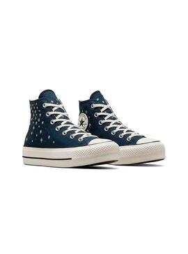 Zapatilla Mujer Converse Ctas Lift Hi Marino Brill