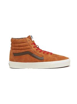 Zapatilla Hombre Vans SK8-Hi Pigs Rust Marrón Rojo