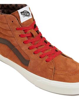 Zapatilla Hombre Vans SK8-Hi Pigs Rust Marrón Rojo