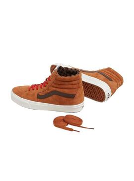 Zapatilla Hombre Vans SK8-Hi Pigs Rust Marrón Rojo