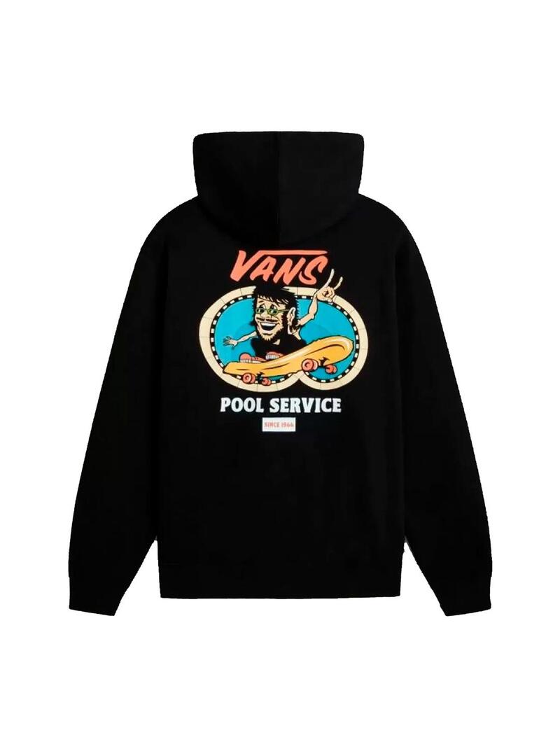 Sudadera Hombre Vans Pool Service Negra