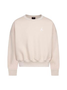 Sudadera Niño/a Jordan Crew Beige