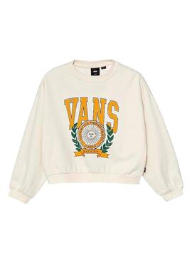 Sudadera Niña Vans First Team Blanca