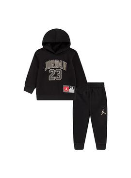 Chandal Niño/a Jordan Hoody Negro Dorado