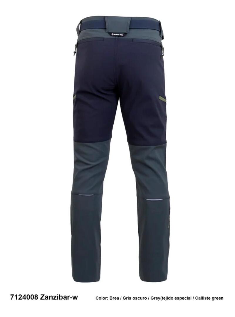 Pantalon Hombre Sphere Zanzibar Verde Gris