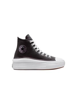 Zapatilla Niña Converse Move Hi Gris Lila Purpurin