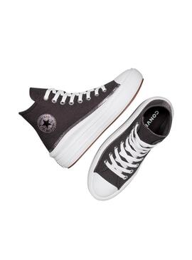 Zapatilla Niña Converse Move Hi Gris Lila Purpurin