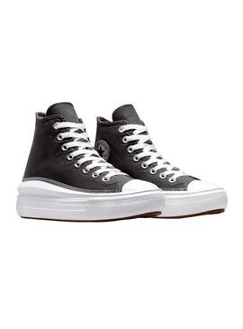 Zapatilla Niña Converse Move Hi Gris Lila Purpurin