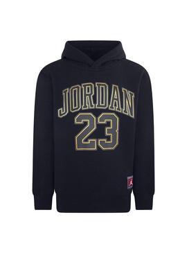 Sudadera Niño/a Nike Jordan Negro Dorada