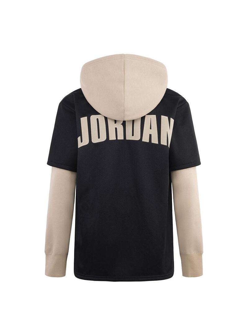 Sudadera Niño/a Jordan Baseball Negra Dorada