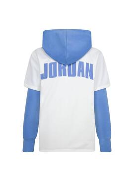 Sudadera Niño Jordan Baseball  Blanca Azul