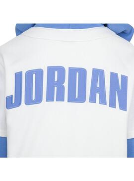 Sudadera Niño Jordan Baseball  Blanca Azul