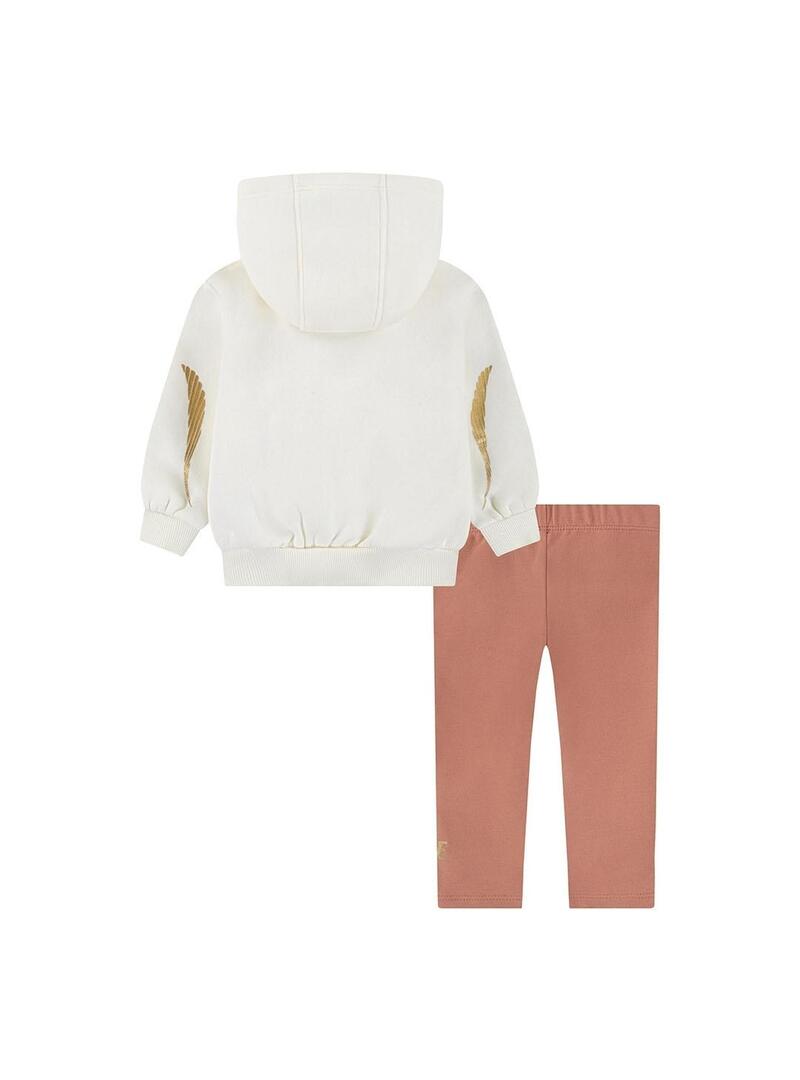 Chandal Baby Nike Legging Set Beige Caldera