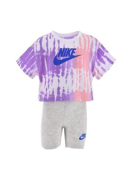 Conjunto Niña Nike Boxy Lila Rosa