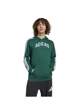 Sudadera Hombre adidas Colleg Hood Verde