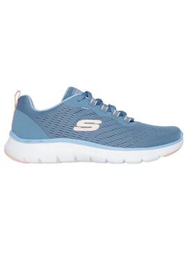 Zapatilla Mujer Skechers Flex Appeal 5.0 Azul