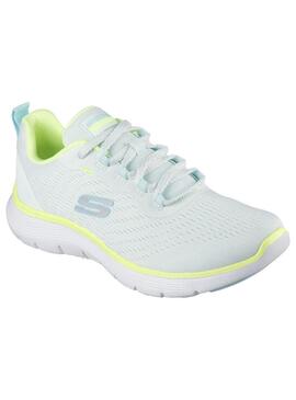 Zapatilla Mujer Skechers Flex Appeal 5.0 Amarillo Neon