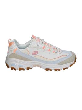 Zapatilla Mujer Skechers D'Lites-Bold Beige Rosa