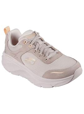 Zapatilla Skechers Mujer D´Lux Walker Beige