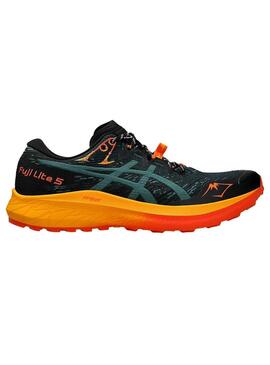 Zapatilla Hombre Asics Fuji Lite 5 Verde Naranja