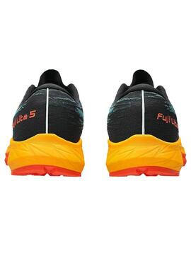 Zapatilla Hombre Asics Fuji Lite 5 Verde Naranja