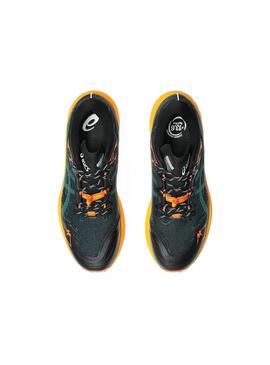 Zapatilla Hombre Asics Fuji Lite 5 Verde Naranja