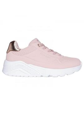 Zapatilla Niña Skechers Uno lite Rosa