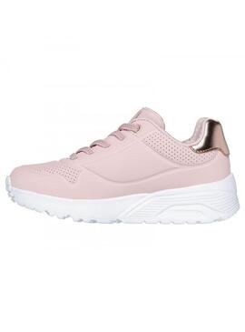 Zapatilla Niña Skechers Uno lite Rosa