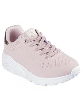 Zapatilla Niña Skechers Uno lite Rosa