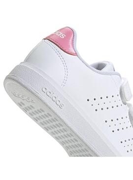 Zapatilla Niña/o adidas Advantage Base Blanca Rosa